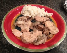 Keto, low-carb, quick and easy chicken marsala packets