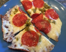 Two-Minute Low-Carb Crustless Keto Pepperoni Pizza